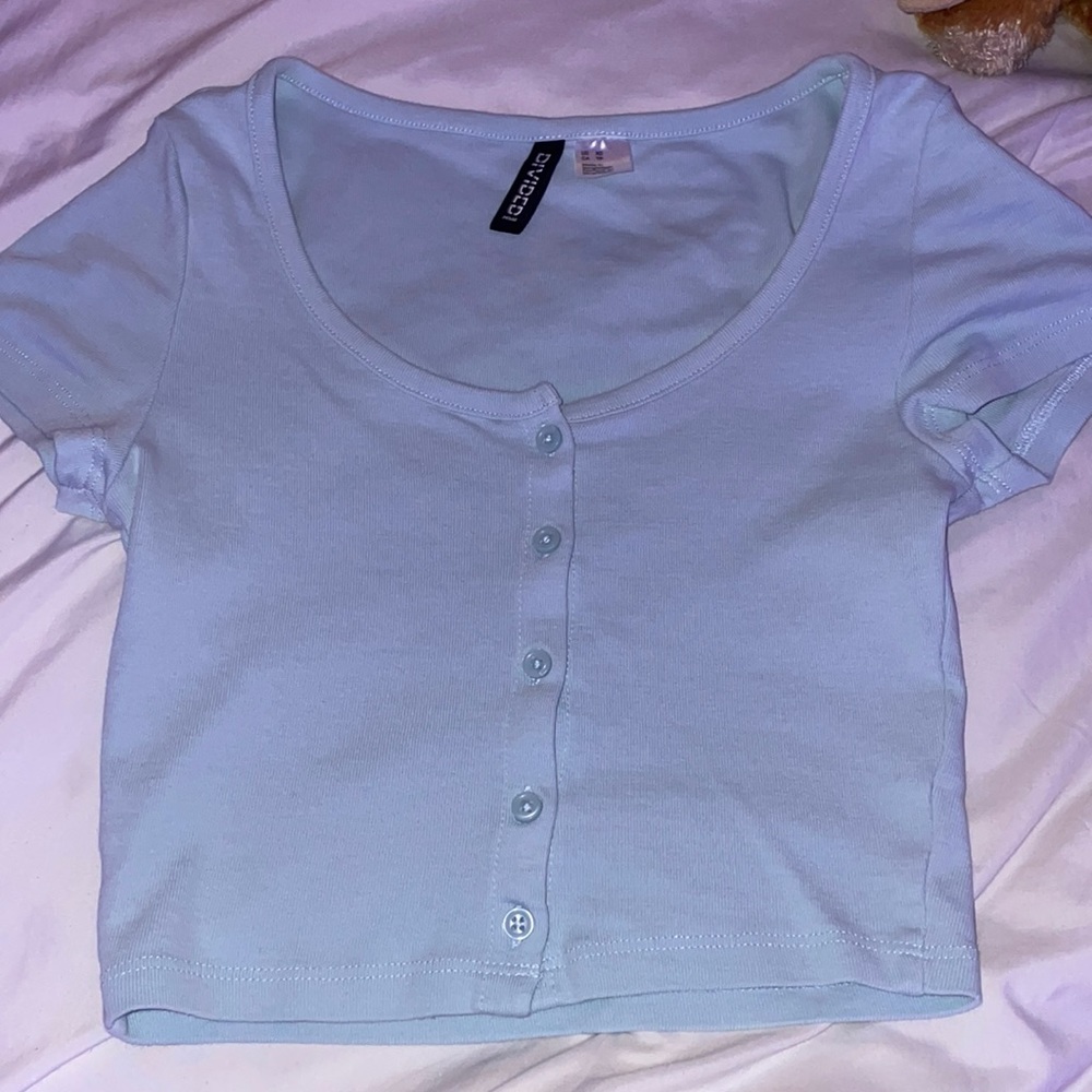 H&M Cropped Button Up